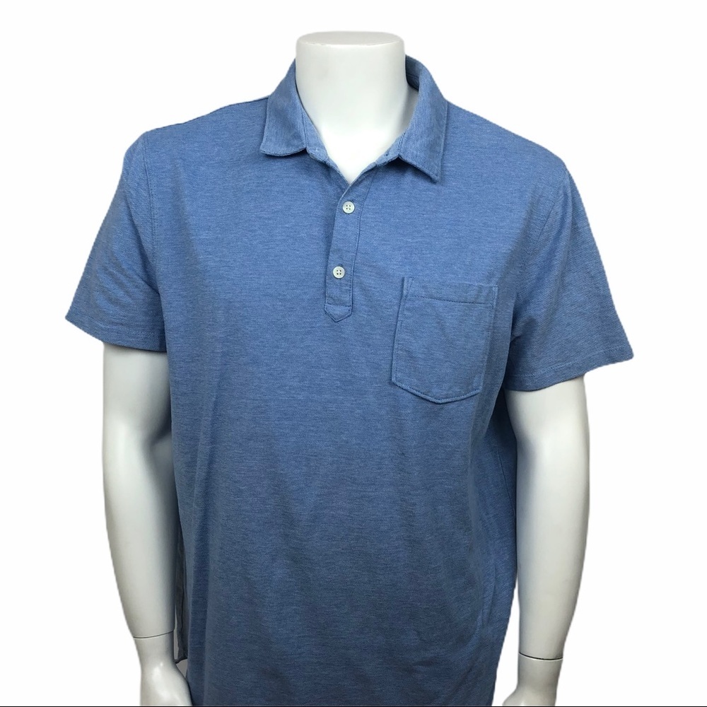 BANANA REPUBLIC Men's Blue Polo Shirt Sz XL